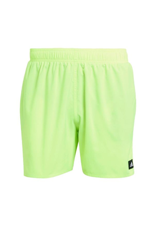 Adidas - Szorty do pływania Solid CLX Short-Length. Kolor: czarny, wielokolorowy, żółty. Materiał: materiał