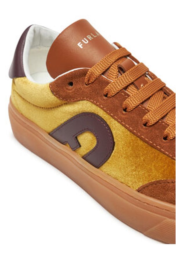 Furla Sneakersy YI82ENJ BX3523 3549S Brązowy. Kolor: brązowy. Materiał: zamsz, skóra