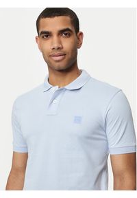 BOSS - Boss Polo Passenger 50507803 Niebieski Slim Fit. Typ kołnierza: polo. Kolor: niebieski. Materiał: bawełna