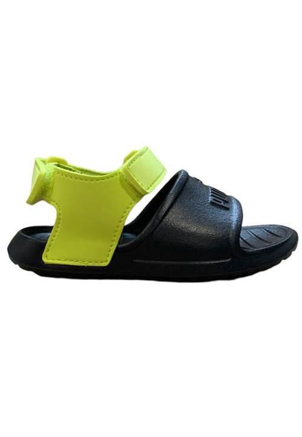 Buty do chodzenia dla dzieci Puma Divecat V2 Injex PS. Zapięcie: rzepy. Kolor: czarny, zielony, wielokolorowy. Materiał: materiał, syntetyk