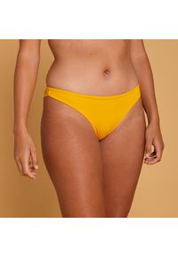 OLAIAN - Dół kostiumu kąpielowego surfingowego damski Olaian Tanga Lulu. Kolor: pomarańczowy, wielokolorowy, żółty. Materiał: poliester, poliamid, elastan, materiał