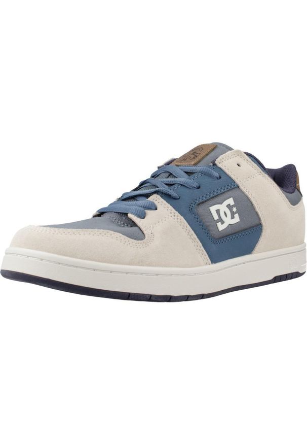 DC Shoes - Buty DC MANTECA 4 Niebieski. Okazja: na co dzień. Kolor: niebieski, biały, wielokolorowy. Materiał: skóra. Szerokość cholewki: normalna