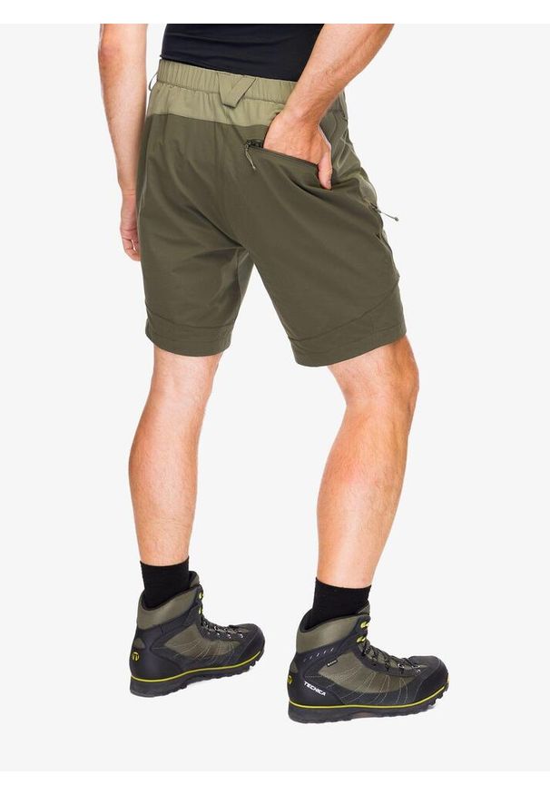 Spodenki turystyczne męskie Rab Torque Mountain Shorts. Kolor: zielony. Sport: turystyka piesza