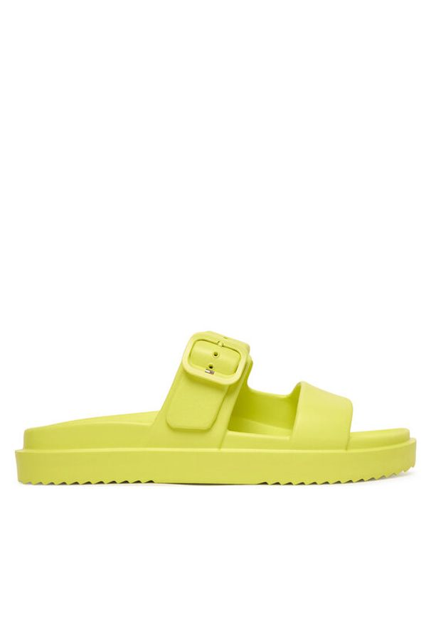 TOMMY HILFIGER - Tommy Hilfiger Klapki FW0FW08953 Żółty. Kolor: żółty. Materiał: syntetyk