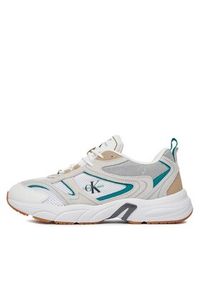 Calvin Klein Jeans Sneakersy Retro Tennis Su-Mesh YM0YM00589 Biały. Kolor: biały. Materiał: skóra #6