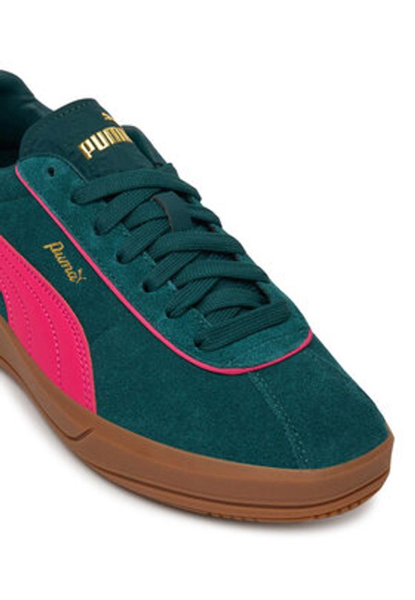 Puma Sneakersy Club Klassika SD 400718 05 Zielony. Kolor: zielony. Materiał: zamsz, skóra