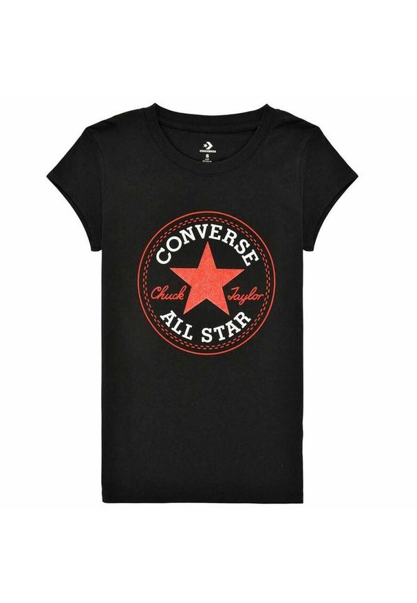 Koszulka z krótkim rękawem dla dzieci Converse Timeless Czarny. Kolor: wielokolorowy, biały, czarny. Długość rękawa: krótki rękaw. Długość: krótkie. Sport: skateboard