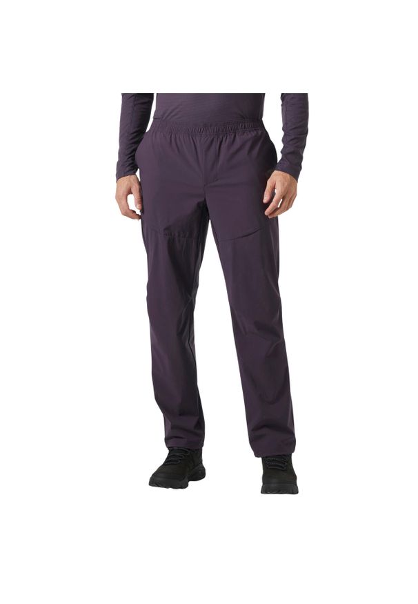 Spodnie Helly Hansen Awe Relaxed Softshell. Kolor: fioletowy. Materiał: softshell. Sezon: lato. Sport: turystyka piesza