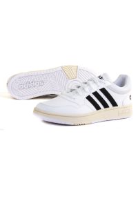 Adidas - Buty adidas Hoops 3.0 M GY5434 białe. Okazja: na co dzień. Kolor: biały. Materiał: materiał, syntetyk, guma. Szerokość cholewki: normalna #2