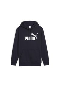 Puma - Męska bluza z kapturem Essentials z logo No. 1 PUMA. Typ kołnierza: kaptur. Kolor: niebieski. Materiał: prążkowany. Sport: bieganie #1