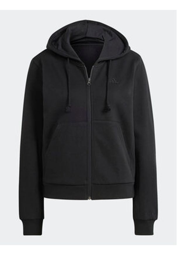 Adidas - adidas Bluza ALL SZN Fleece IW1235 Czarny Regular Fit. Kolor: czarny. Materiał: bawełna, syntetyk