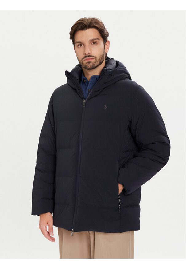 Polo Ralph Lauren Kurtka puchowa 710967773001 Granatowy Regular Fit. Typ kołnierza: polo. Kolor: niebieski. Materiał: syntetyk