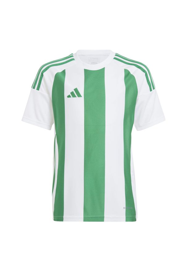 Adidas - Koszulka dla dzieci adidas. Kolor: biały, wielokolorowy, zielony. Sport: piłka nożna