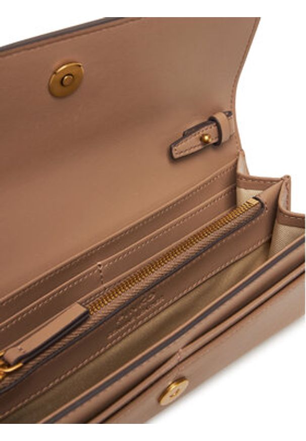 Pinko - PINKO Torebka Love Tiny Brids Wallet C AI 25-26 PCPL 103765 A0F1 Beżowy. Kolor: beżowy. Materiał: skórzane