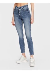 Calvin Klein Jeans Jeansy J20J220628 Niebieski Skinny Fit. Kolor: niebieski