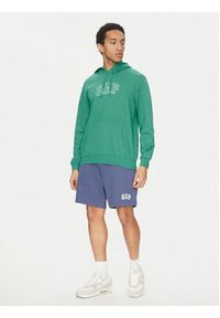 GAP - Gap Szorty sportowe 703989-04 Niebieski Regular Fit. Kolor: niebieski. Materiał: bawełna. Styl: sportowy #2