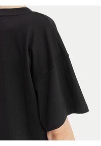 Emporio Armani Sukienka codzienna EW004078 AF20244 UC001 Czarny Regular Fit. Okazja: na co dzień. Kolor: czarny. Materiał: bawełna. Typ sukienki: proste. Styl: casual #4