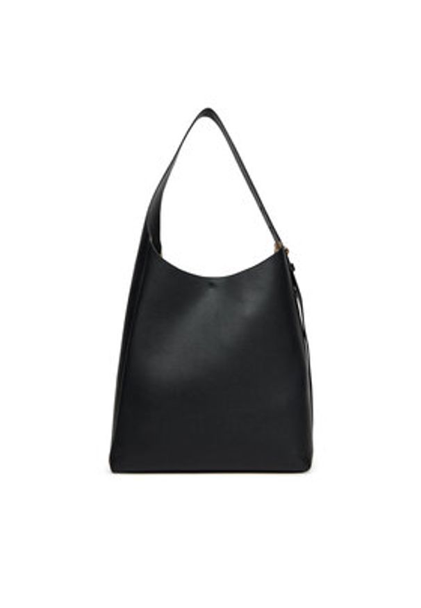 Tory Burch Torebka Romy Hobo 170964 Czarny. Kolor: czarny. Materiał: skórzane