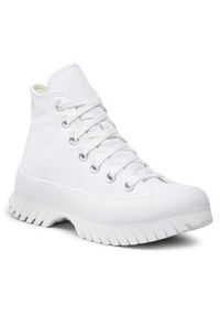 Converse Trampki Chuck Taylor All Star Lugged 2.0 Hi A00871C Biały. Kolor: biały. Materiał: materiał #3