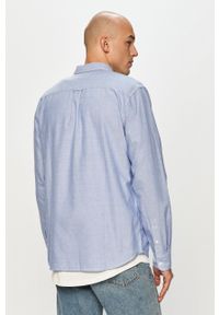 Wrangler - Koszula bawełniana. Typ kołnierza: button down. Kolor: niebieski. Materiał: bawełna. Długość rękawa: długi rękaw. Długość: długie #5