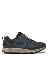 skechers - Skechers Półbuty Escape Plan 51591/NVOR Granatowy. Kolor: niebieski. Materiał: materiał #5