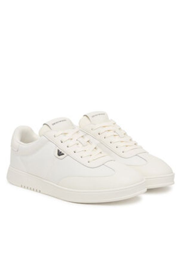 Emporio Armani Sneakersy EM003062 AF18210 U0011 Biały. Kolor: biały. Materiał: materiał