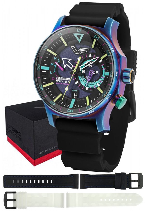 Zegarek męski Vostok Europe VS57-595D737SB czarny. Kolor: czarny