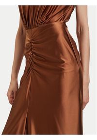 ACCESS FASHION Sukienka wieczorowa 63-3333-124 Brązowy Regular Fit. Kolor: brązowy. Materiał: syntetyk. Styl: wizytowy #5