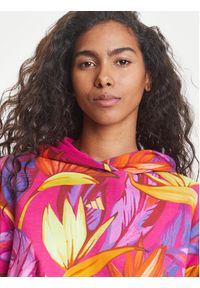 Adidas - adidas Bluza FARM JD6283 Różowy Loose Fit. Kolor: różowy. Materiał: bawełna #4