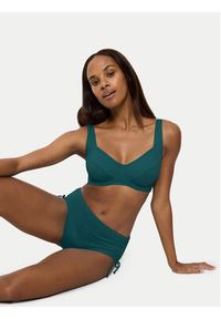 Triumph Dół od bikini Summer Mix & Match 10222848 Zielony. Kolor: zielony. Materiał: syntetyk