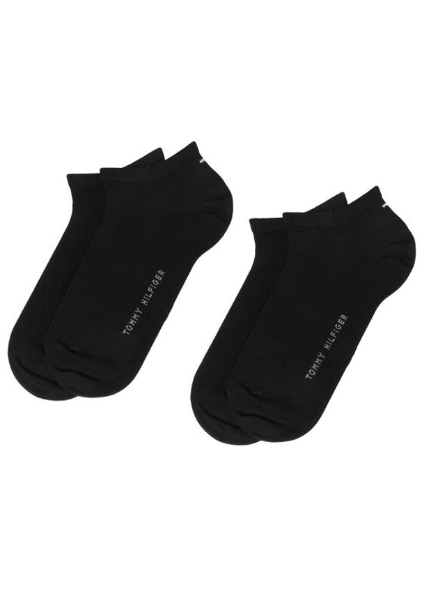 TOMMY HILFIGER - Tommy Hilfiger Skarpety krótkie 342023001 Czarny. Kolor: czarny. Materiał: materiał