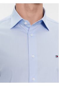 TOMMY HILFIGER - Tommy Hilfiger Koszula Cl Flex Poplin Rf Shirt MW0MW31219 Błękitny Regular Fit. Kolor: niebieski. Materiał: bawełna #5