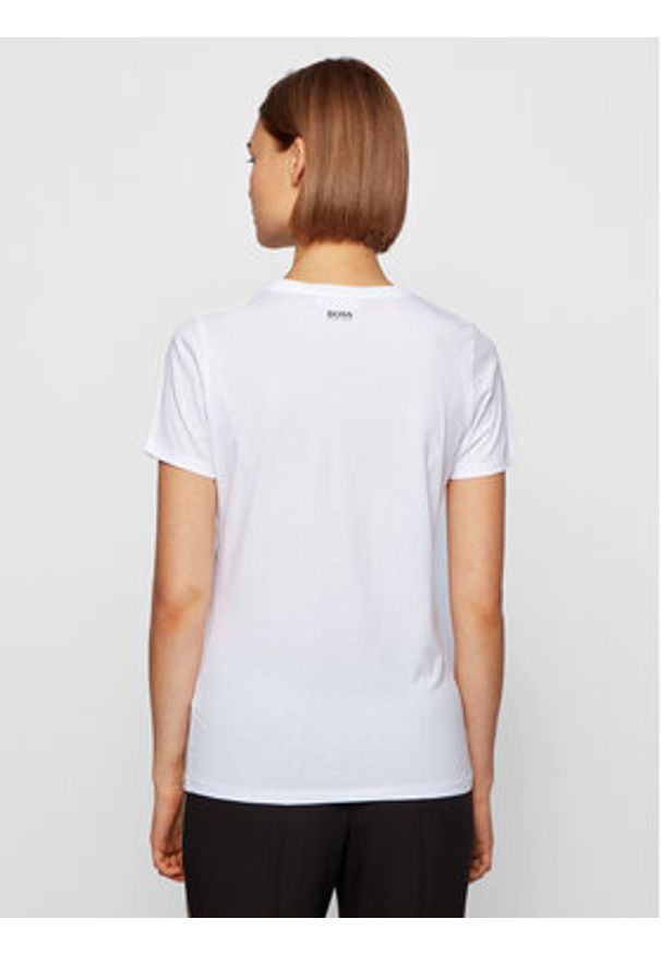 BOSS - Boss T-Shirt C_Esparkle 50446627 Biały Regular Fit. Kolor: biały. Materiał: bawełna
