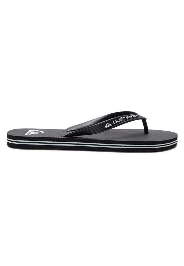 Japonki plażowe męskie Quiksilver Molokai Core. Okazja: na plażę. Kolor: brązowy, zielony, wielokolorowy. Materiał: guma, syntetyk. Styl: sportowy