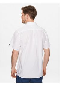 TOMMY HILFIGER - Tommy Hilfiger Koszula Monogram Blocking MW0MW30628 Biały Regular Fit. Kolor: biały. Materiał: bawełna