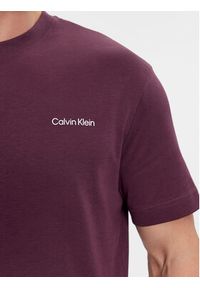 Calvin Klein T-Shirt Micro Logo K10K109894 Fioletowy Regular Fit. Kolor: fioletowy. Materiał: bawełna #4