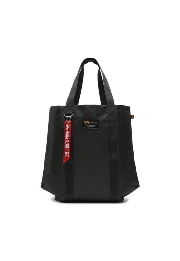 Alpha Industries Torebka Label Shopping Bag 106943 Czarny. Kolor: czarny