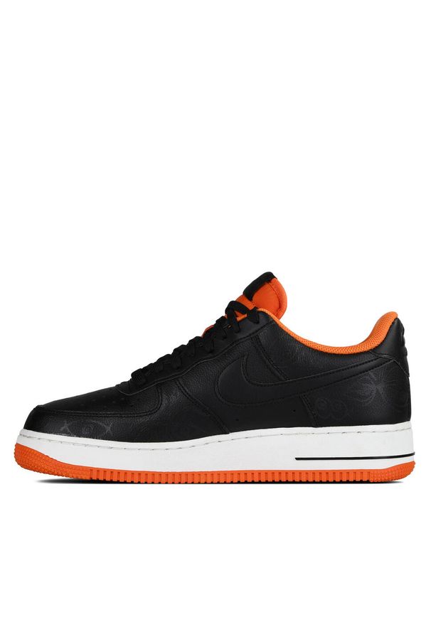 Nike - Buty do koszykówki męskie nike air force 1 low ’07 premium halloween glow. Kolor: czarny. Materiał: guma, skóra, materiał. Model: Nike Air Force. Sport: koszykówka