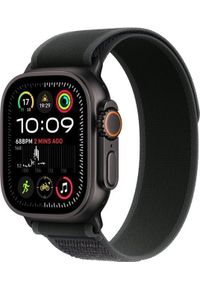 APPLE - Smartwatch Apple Watch Ultra 2 GPS + Cellular 49mm Black Titanium Case Trail Loop S/M Czarny. Rodzaj zegarka: smartwatch. Kolor: czarny