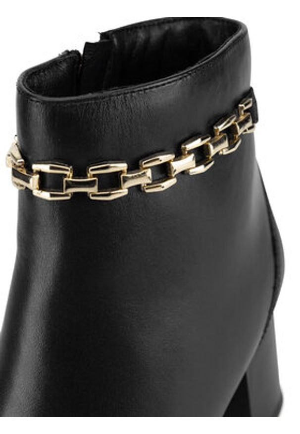 Sergio Bardi Botki WYL3211-14Z-SB Czarny. Kolor: czarny. Materiał: skóra