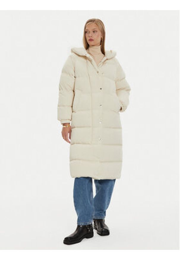 Marella Płaszcz zimowy Razzia 2423496044 Écru Regular Fit. Materiał: syntetyk. Sezon: zima