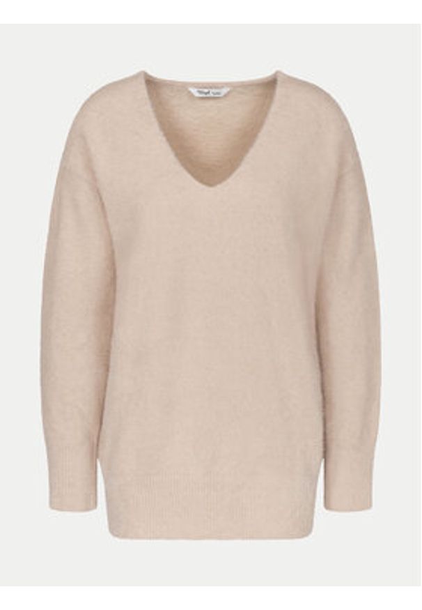 Triumph Sweter Smart Thermal 10221482 Beżowy Regular Fit. Kolor: beżowy. Materiał: syntetyk