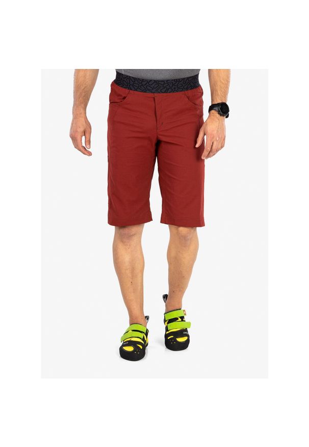 OCUN - Spodenki wspinaczkowe męskie Ocun Mania Shorts. Kolor: czerwony