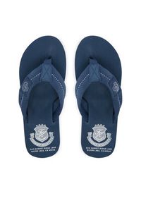 TOMMY HILFIGER - Tommy Hilfiger Japonki Patch Hilfiger Beach Sandal FM0FM05804 Niebieski. Kolor: niebieski. Materiał: materiał #5