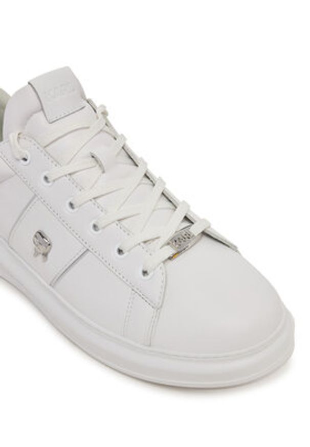 Karl Lagerfeld - KARL LAGERFELD Sneakersy KL52534A Biały. Kolor: biały. Materiał: skóra