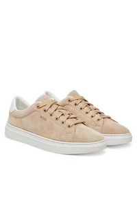 BOSS Sneakersy Kieran_Tenn_sdW 50541646 Beżowy. Kolor: beżowy. Materiał: skóra, zamsz #3