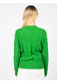 Pinko Sweter "Laterizio" | 1N12AQ Y5LW | Laterizio | Kobieta | Zielony. Okazja: na co dzień. Kolor: zielony. Materiał: poliester, wiskoza, poliamid. Wzór: aplikacja. Styl: casual #3
