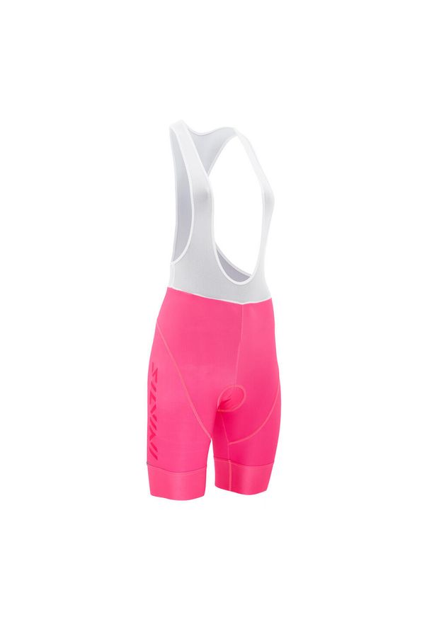 Dziecięce spodenki na szelkach Silvini Sueli. Kolor: różowy, wielokolorowy, biały. Sport: kolarstwo