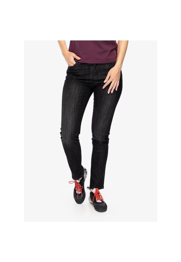 Spodnie damskie Black Diamond Crag Denim. Kolor: czarny. Materiał: denim
