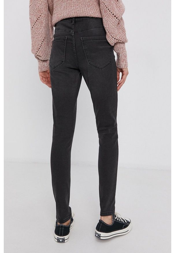 Vero Moda Jeansy damskie high waist. Stan: podwyższony. Kolor: szary